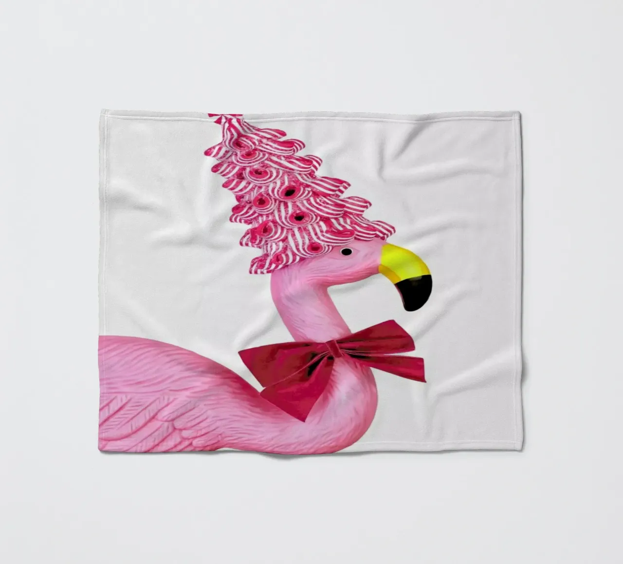 Christmas Flamingo coperta in pile da Juj Winn