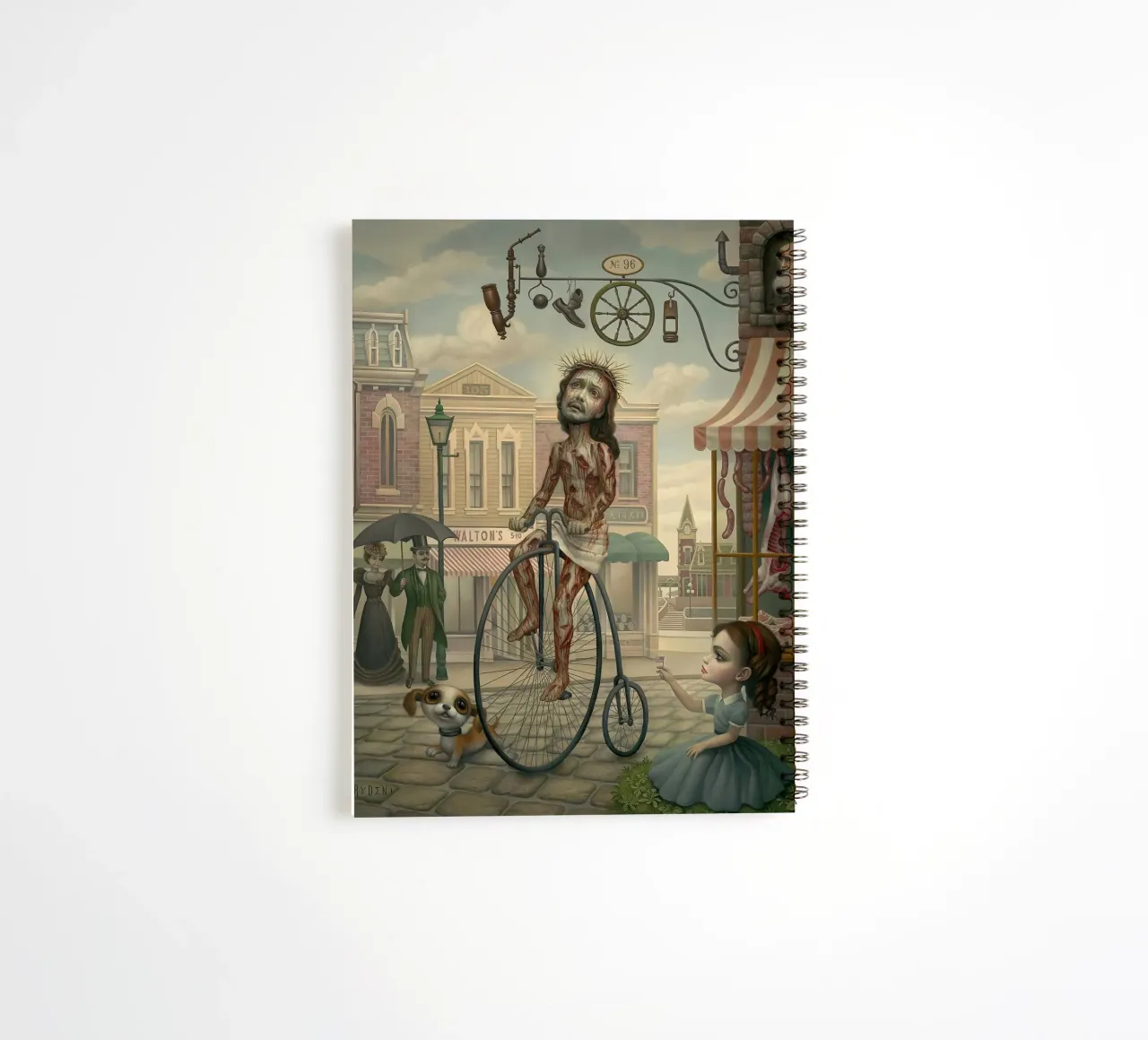 Happy Friday spiral notebook by Alexandra Sutton