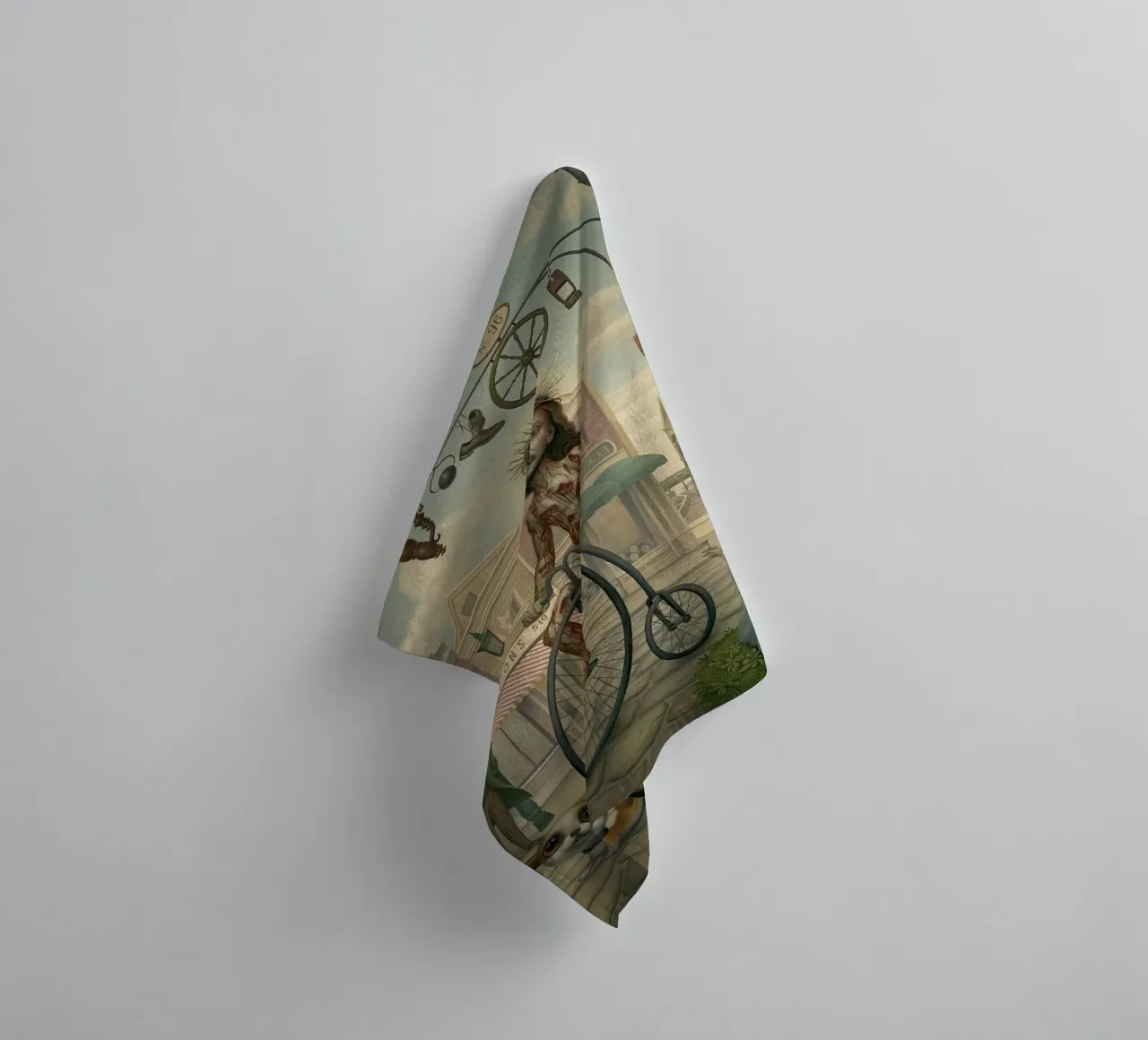 Happy Friday towel by Alexandra Sutton