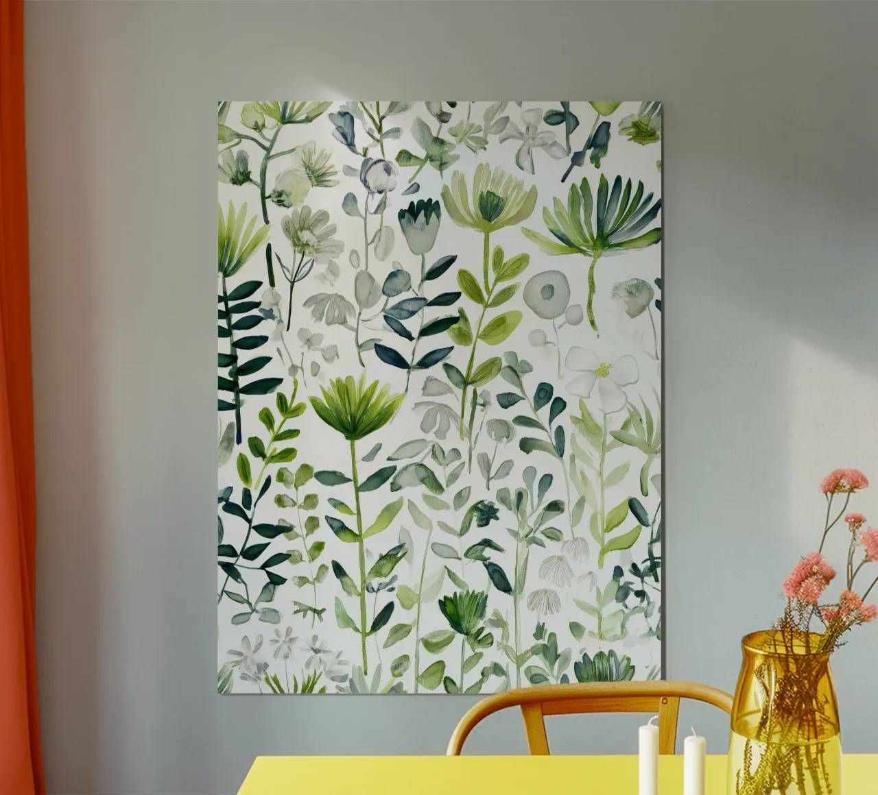 Deriva del cielo poster con telaio in legno da Sophia Calder Studio