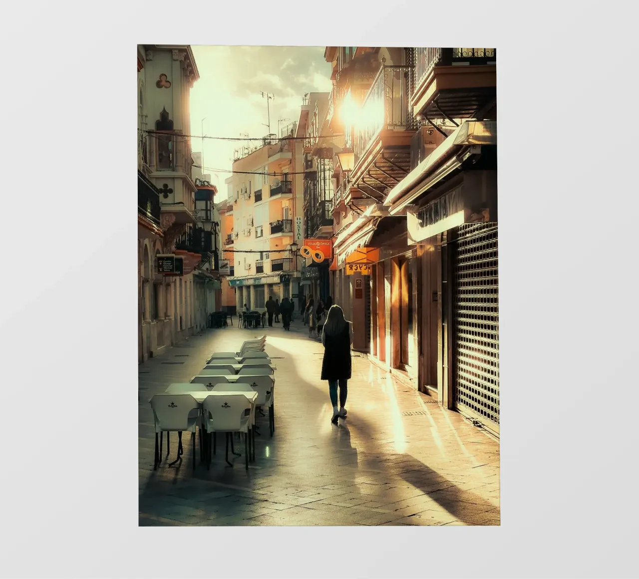 Streets of Ayamonte telo in pvc da Thilo Grøsch