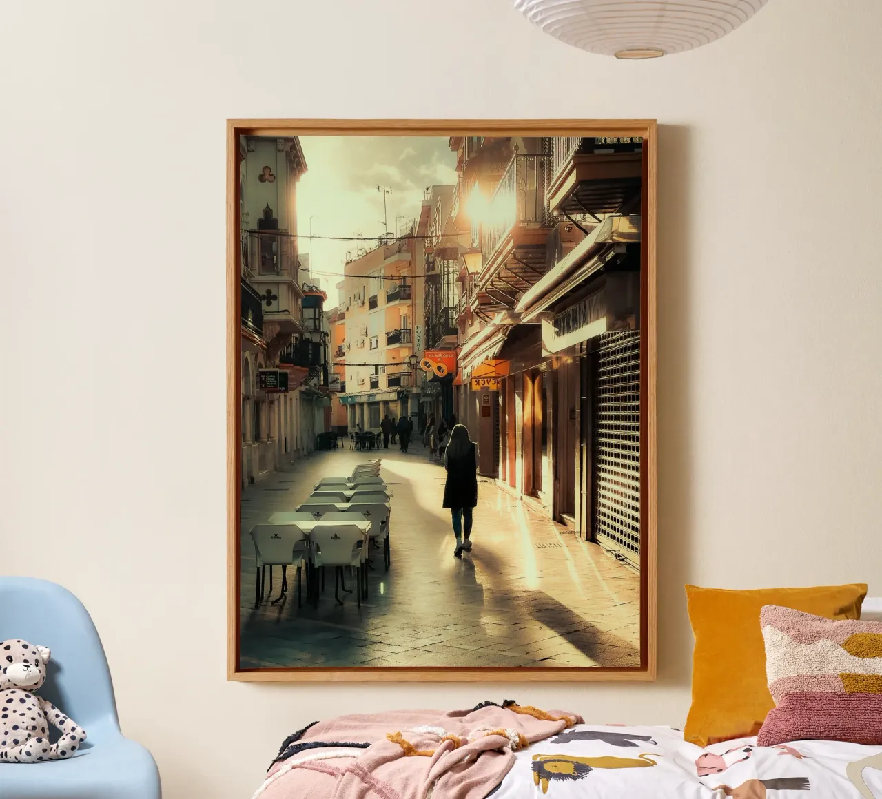 Streets of Ayamonte tela con Cornice a cassetta da Thilo Grøsch