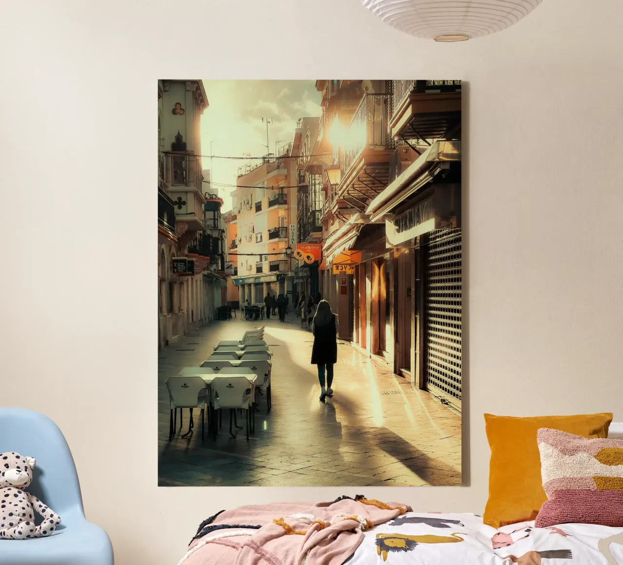 Streets of Ayamonte tela con Cornice a cassetta da Thilo Grøsch
