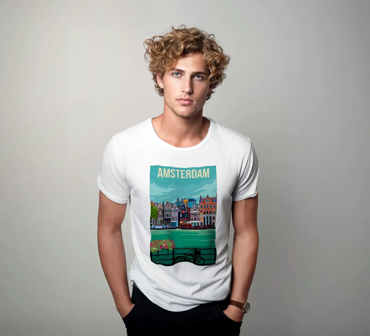 Amsterdam t-shirt by Alexandra Peack