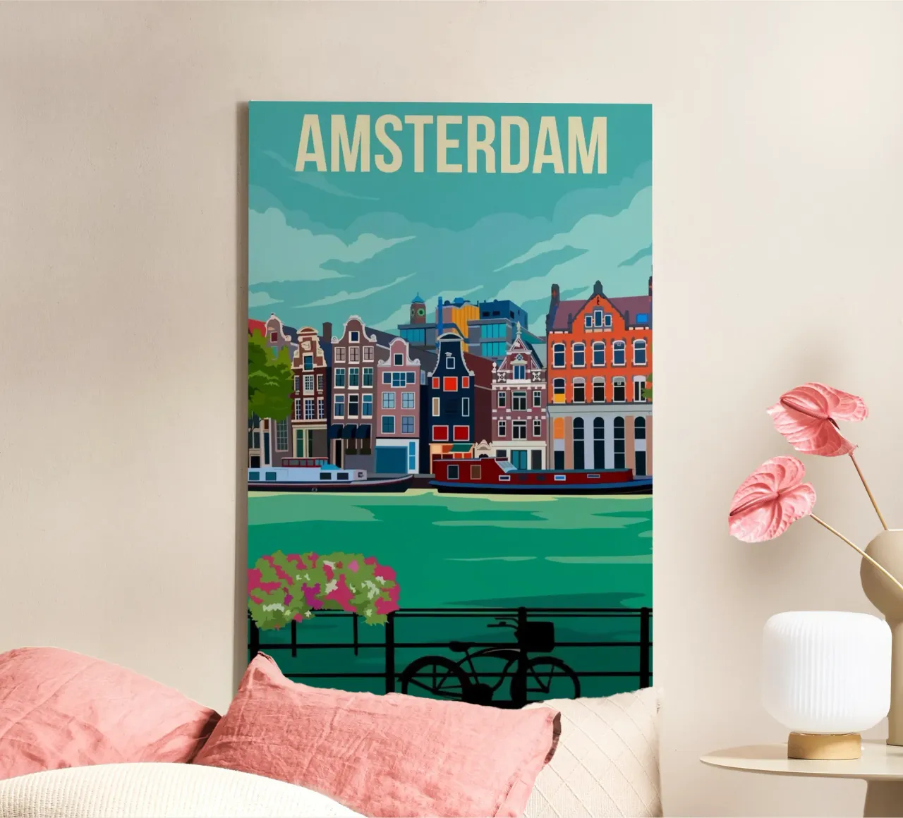 Amsterdam canvas by Alexandra Peack