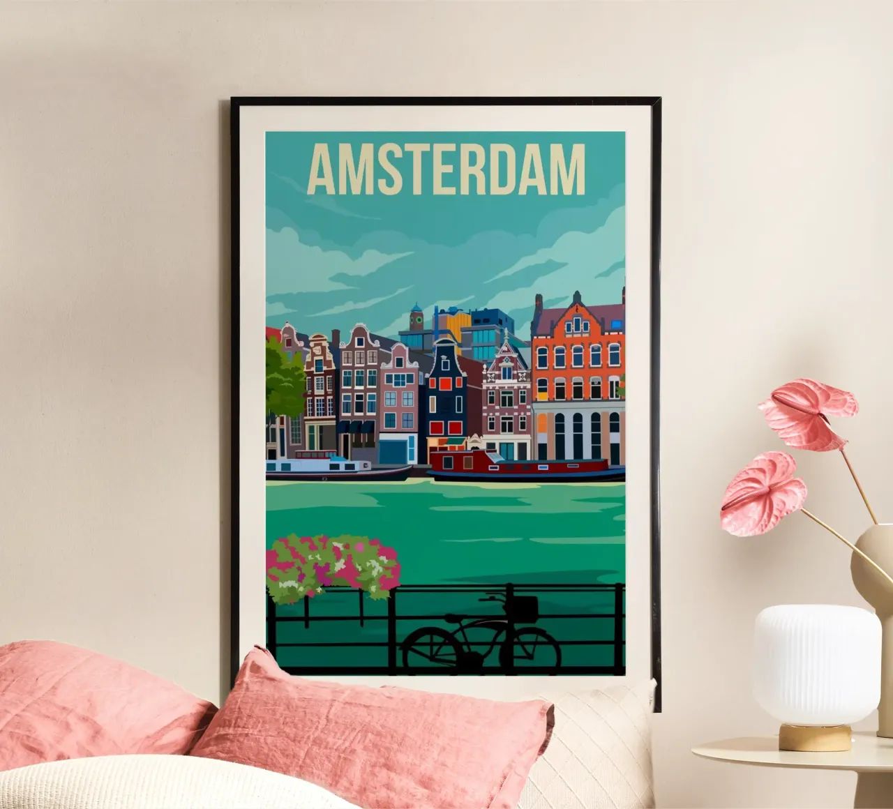 Amsterdam poster by Alexandra Peack
