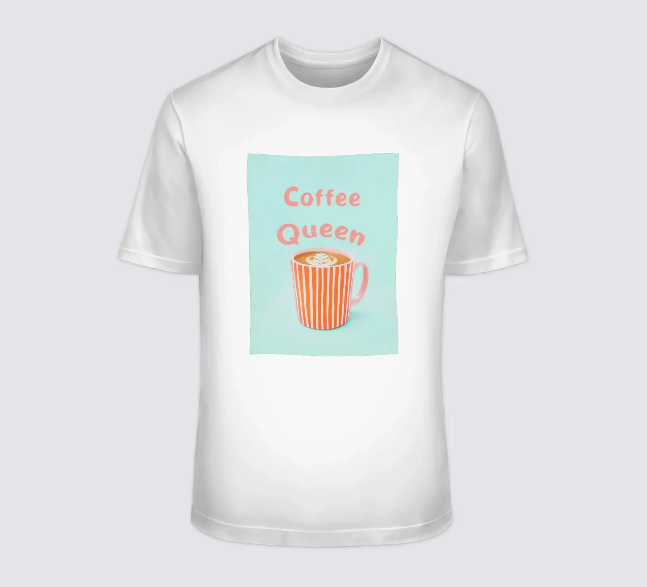 Amore di caffè con schiuma di latte t-shirt da Carinaprint