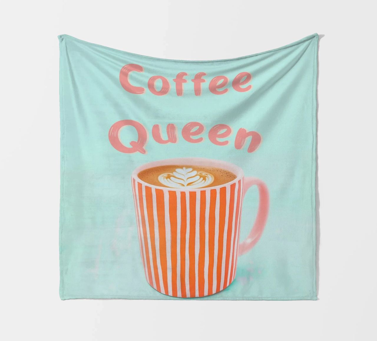 Amore di caffè con schiuma di latte coperta in pile da Carinaprint