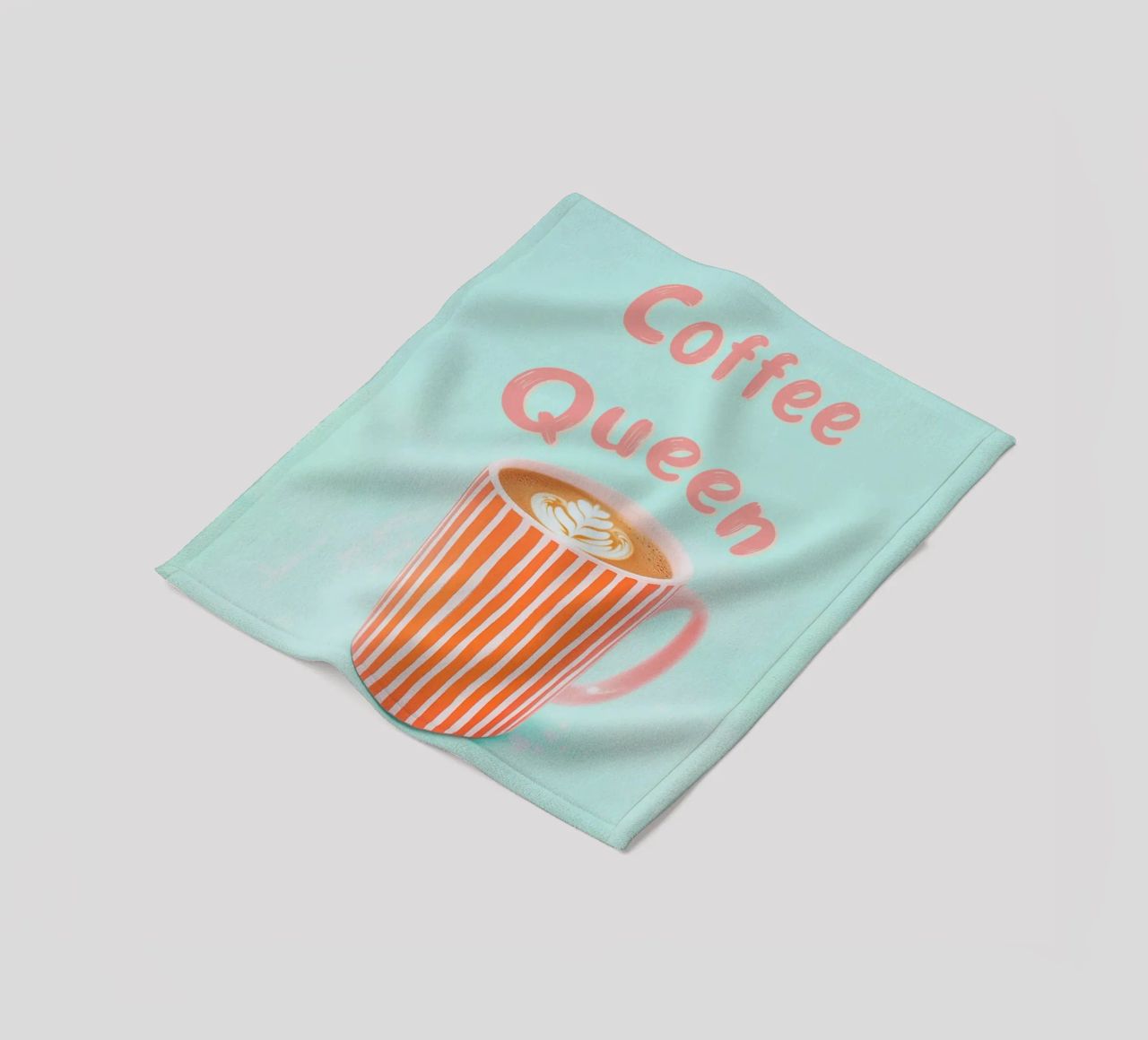 Amore di caffè con schiuma di latte coperta in pile da Carinaprint