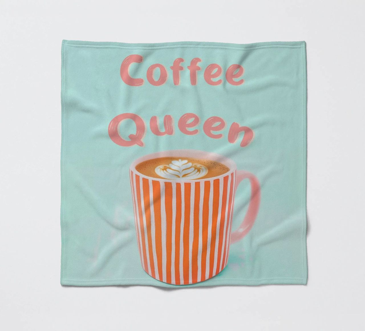 Amore di caffè con schiuma di latte coperta in pile da Carinaprint