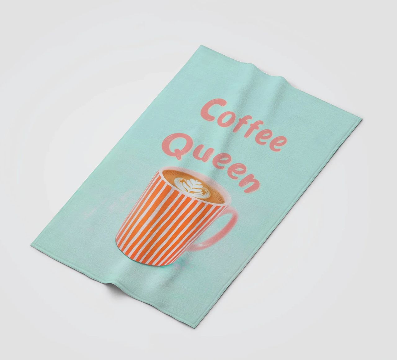 Amore di caffè con schiuma di latte coperta in pile da Carinaprint