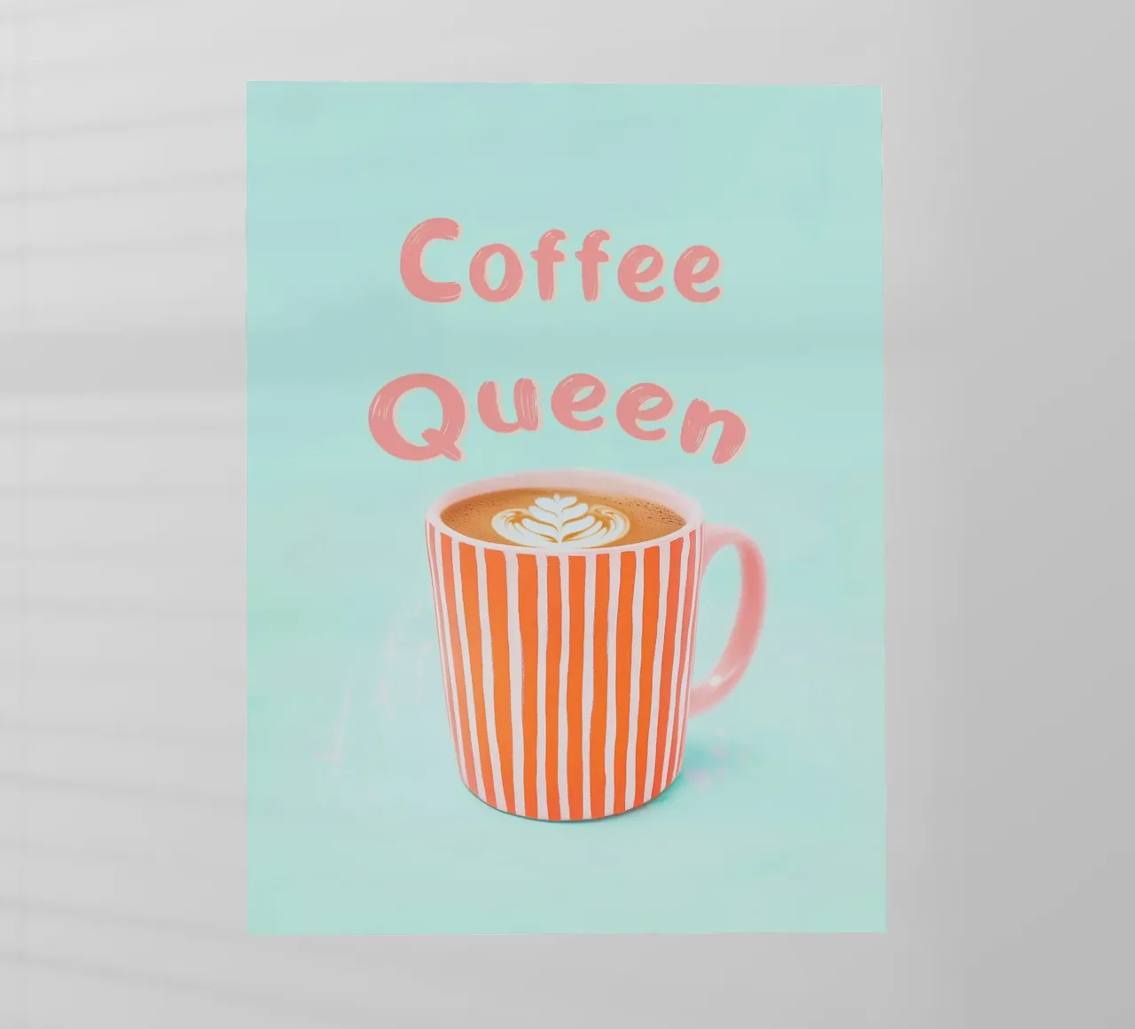 Amore di caffè con schiuma di latte pellicola backlit da Carinaprint