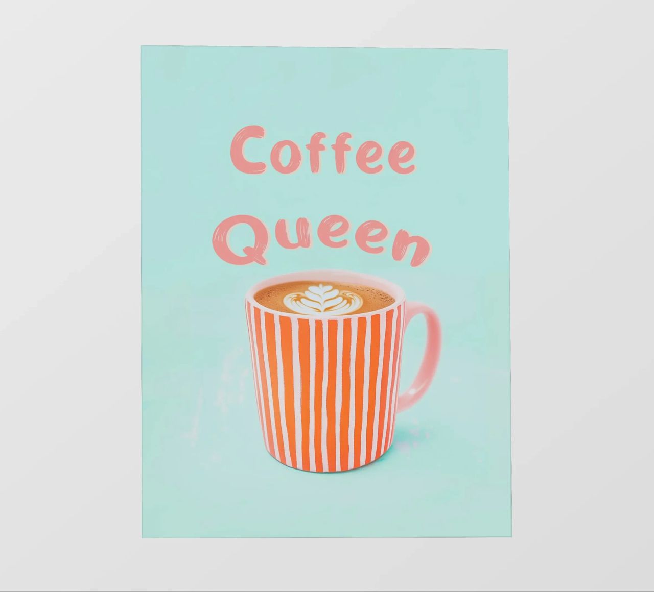 Amore di caffè con schiuma di latte pellicola backlit da Carinaprint
