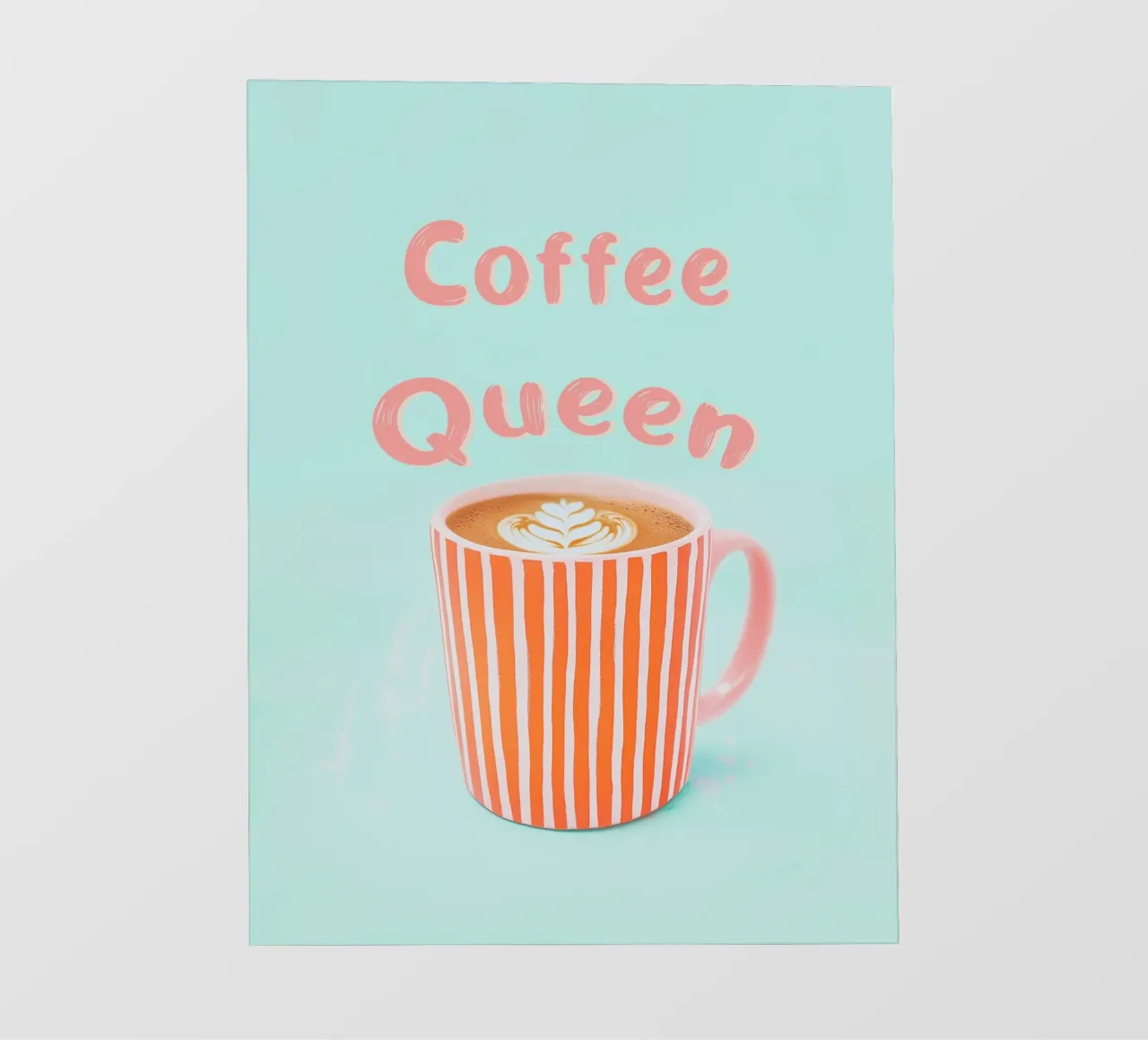 Amore di caffè con schiuma di latte telo in pvc da Carinaprint