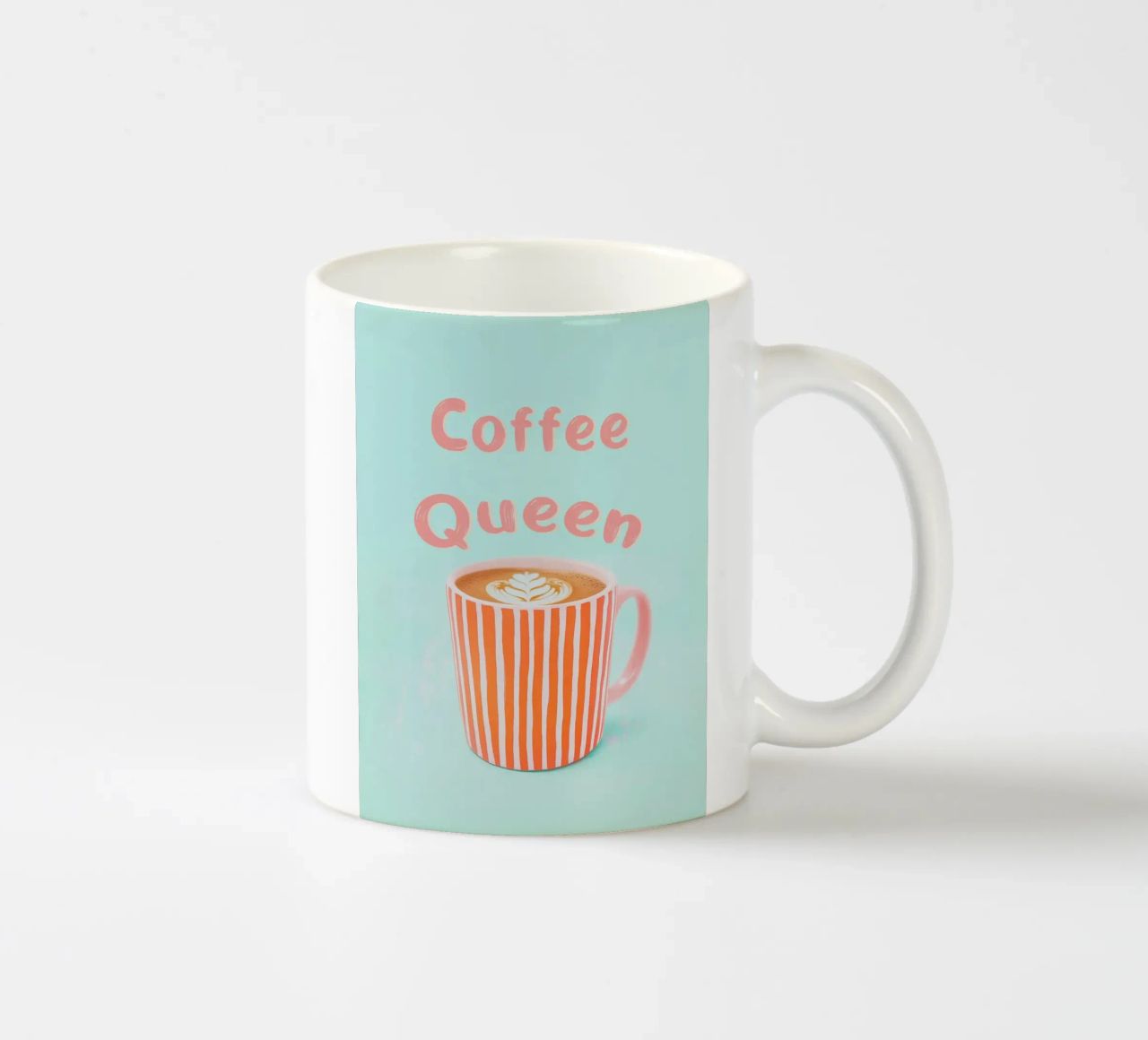 Amore di caffè con schiuma di latte tazza in ceramica da Carinaprint