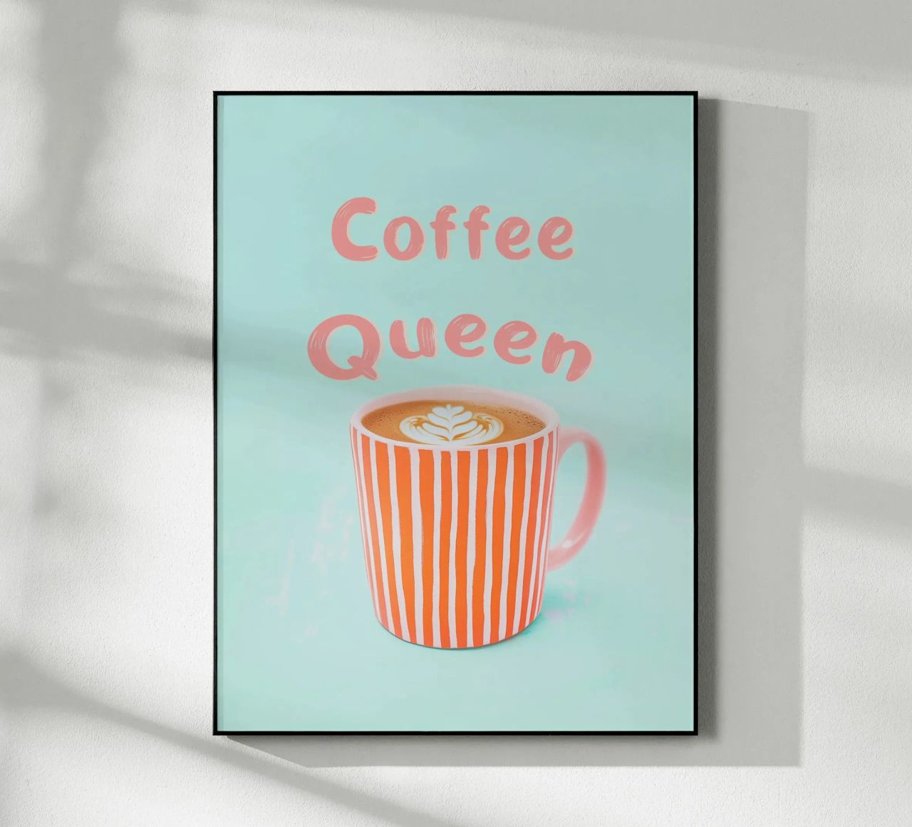 Amore di caffè con schiuma di latte plexiglass da Carinaprint