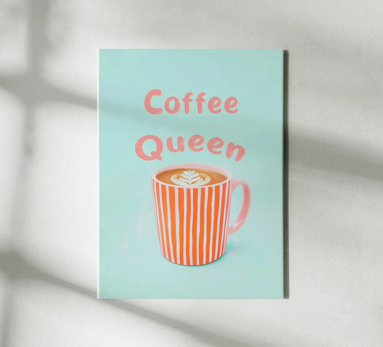 Amore di caffè con schiuma di latte tela da Carinaprint