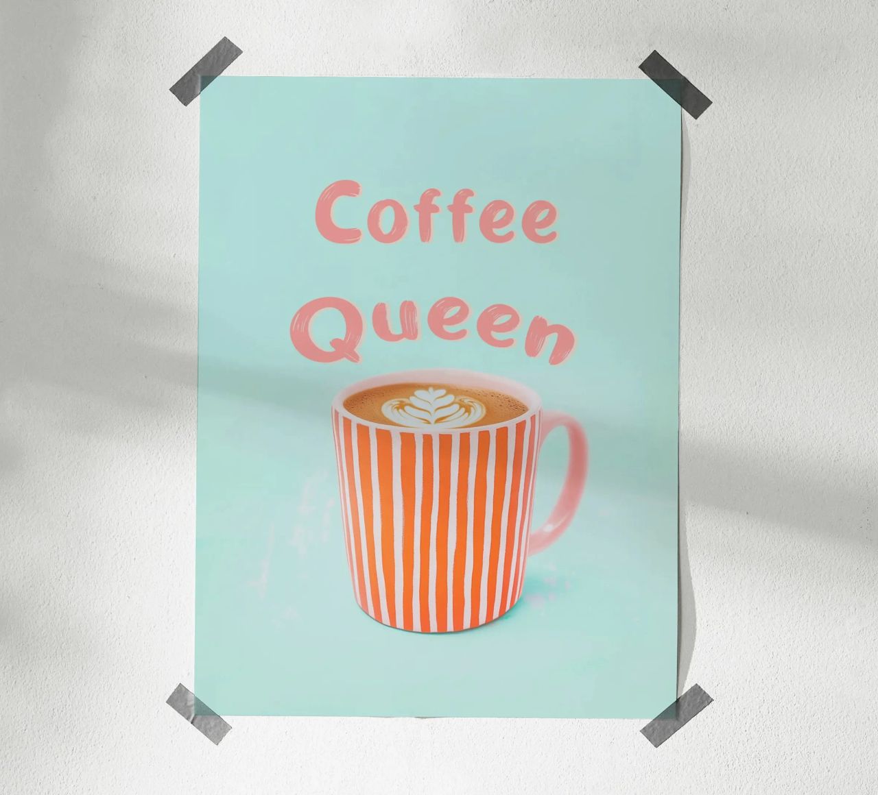 Amore di caffè con schiuma di latte carta hahnemühle da Carinaprint