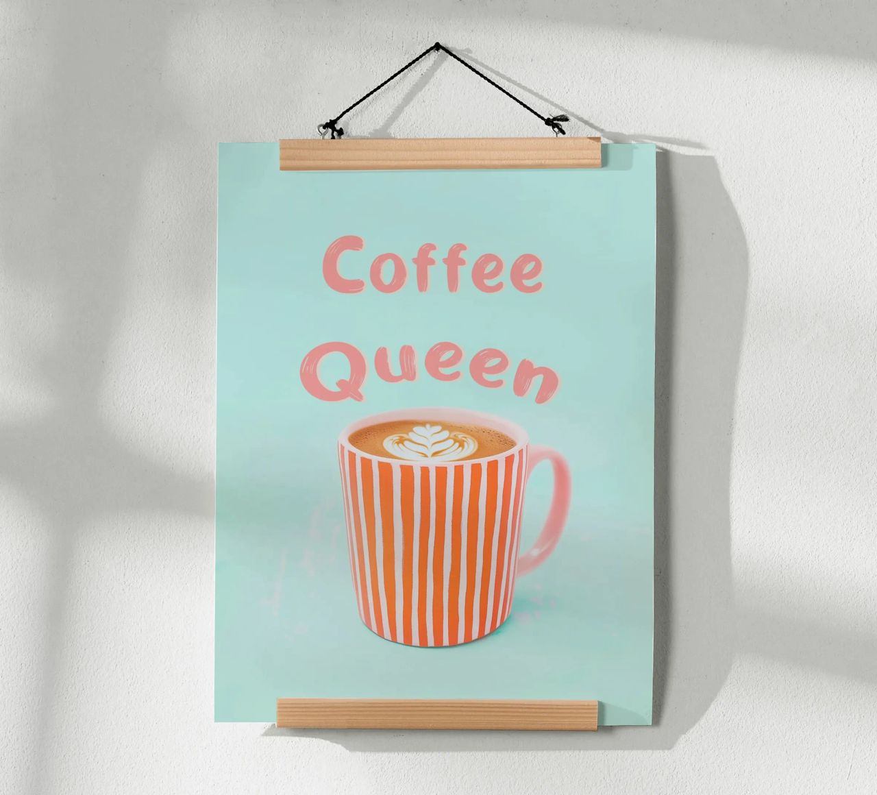 Amore di caffè con schiuma di latte carta hahnemühle da Carinaprint