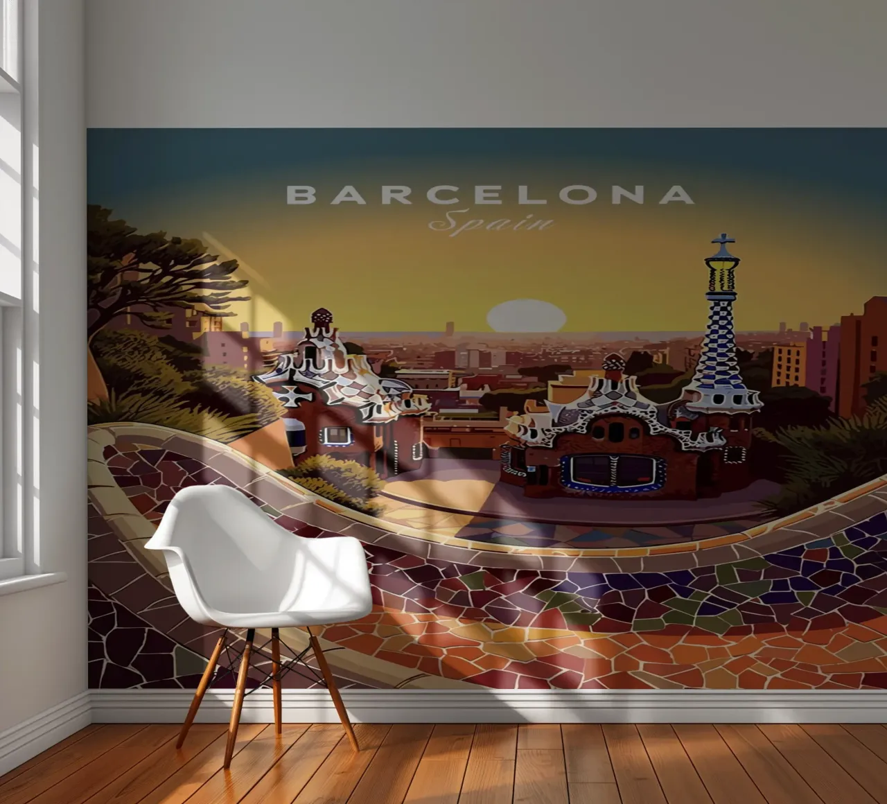 Barcelona Spanien Fototapete von Alexandra Peack