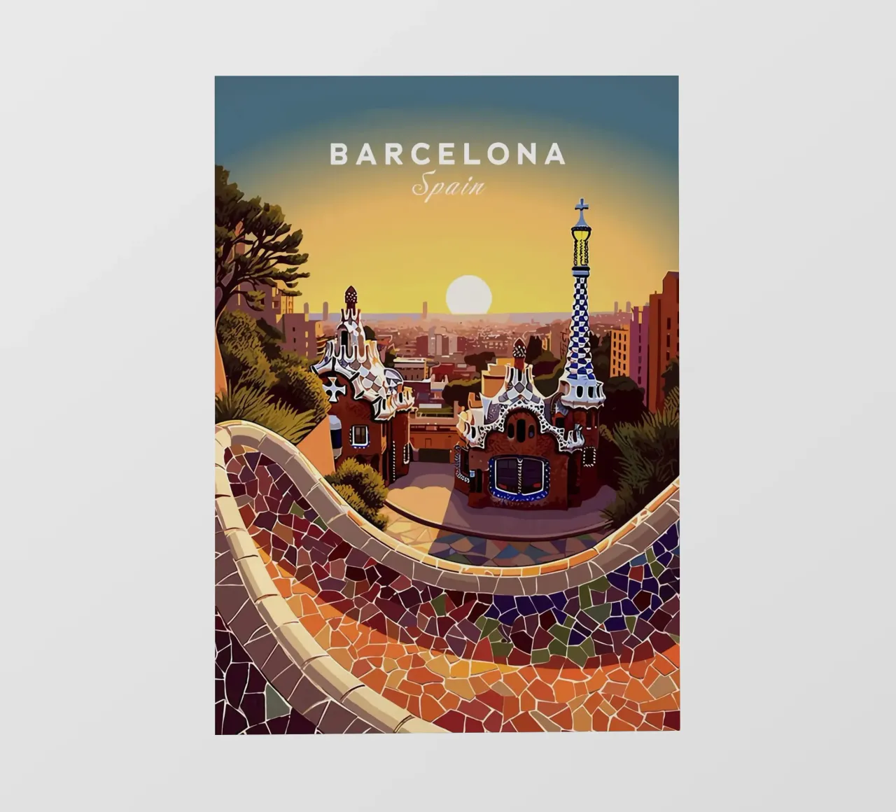 Barcelona Spain pvc cover by Alexandra Peack