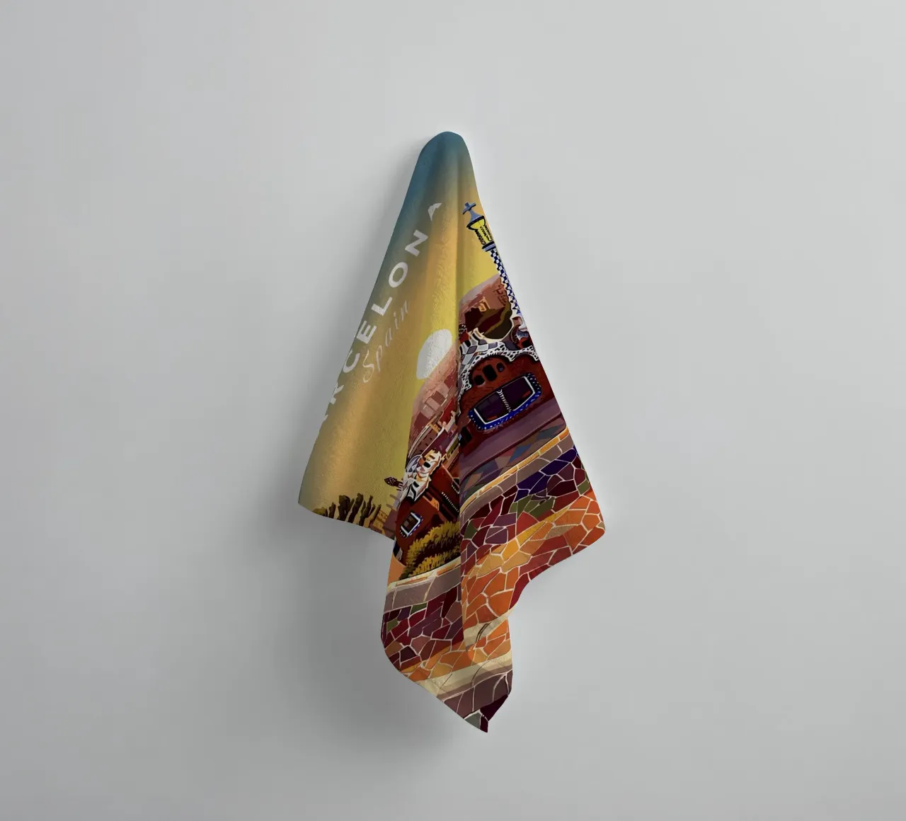 Barcelone Espagne serviette de bain de Alexandra Peack