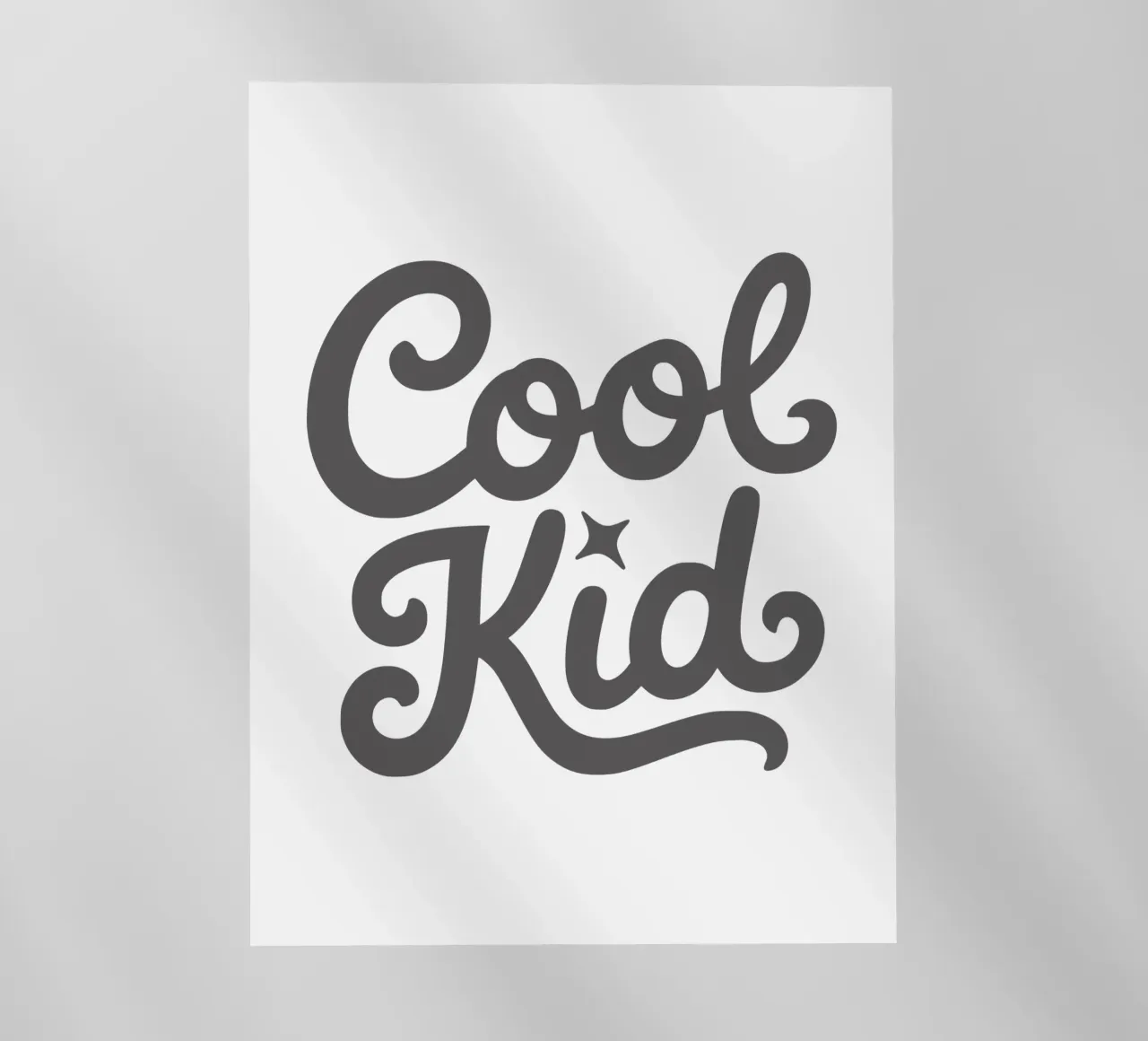Cool Kid per ragazzi e ragazze pellicola backlit da RB-Quotes