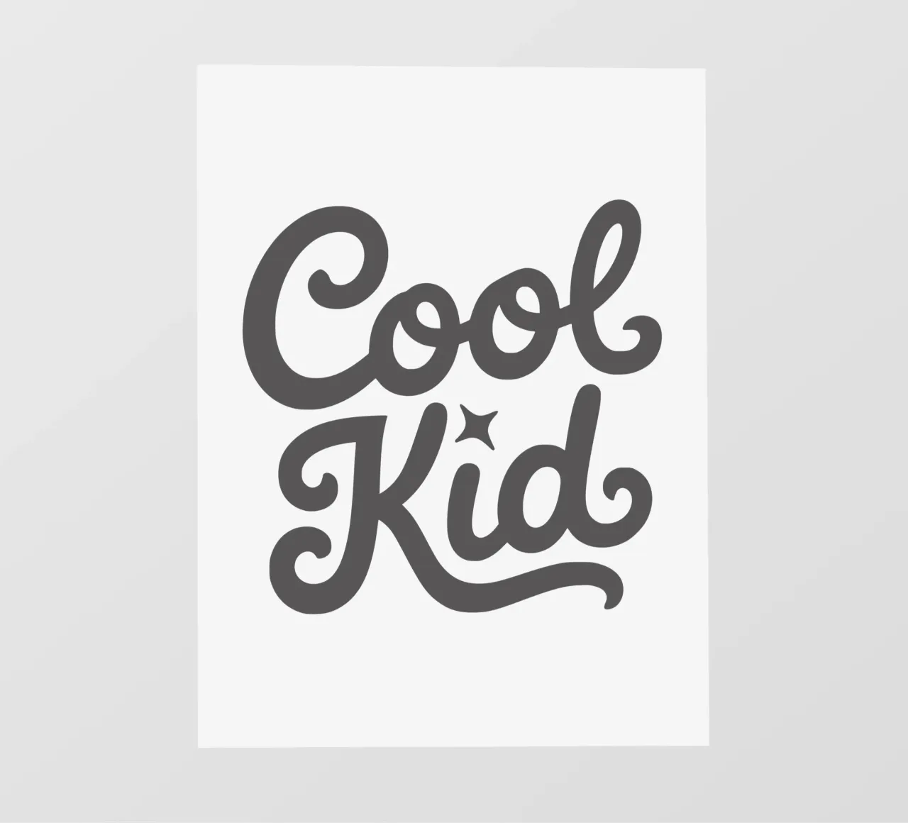 Cool Kid per ragazzi e ragazze pellicola backlit da RB-Quotes