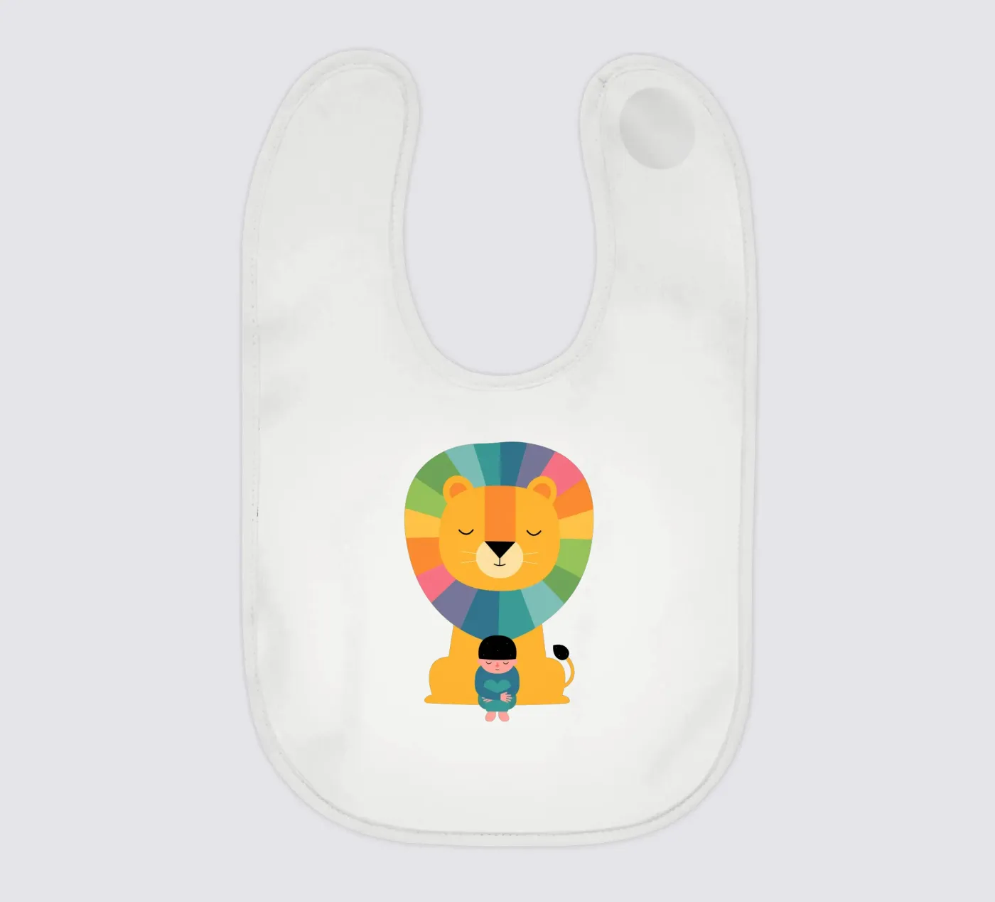 Courage baby slabbetje van Andy Westface