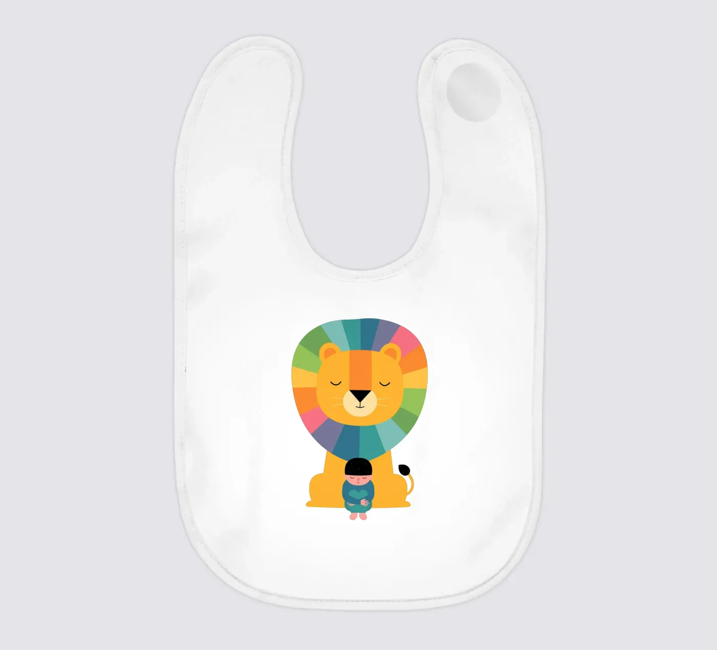 Courage baby slabbetje van Andy Westface