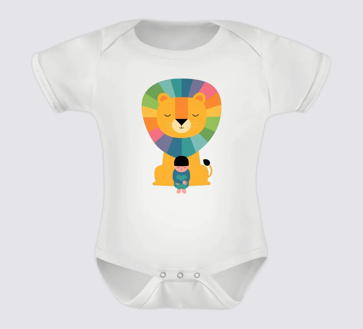 Il coraggio body neonato maniche corte da Andy Westface