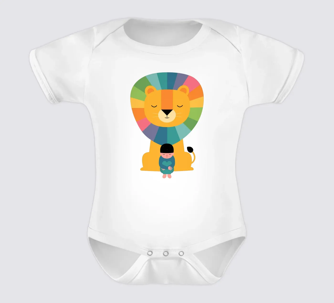 Il coraggio body neonato maniche corte da Andy Westface