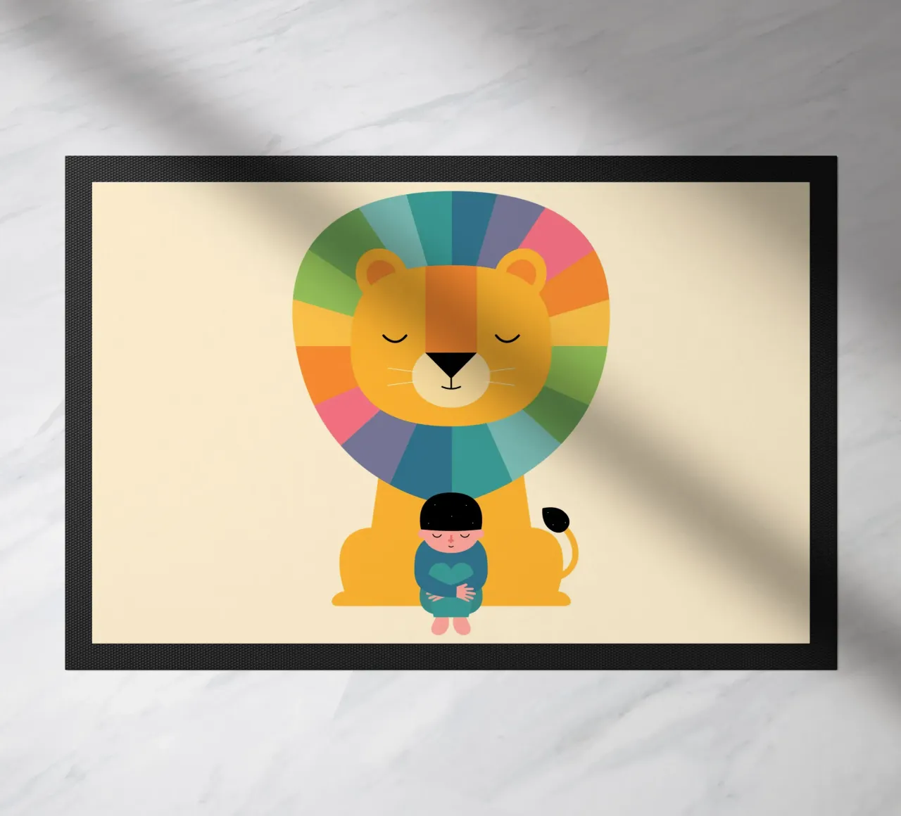 Moed deurmat van Andy Westface