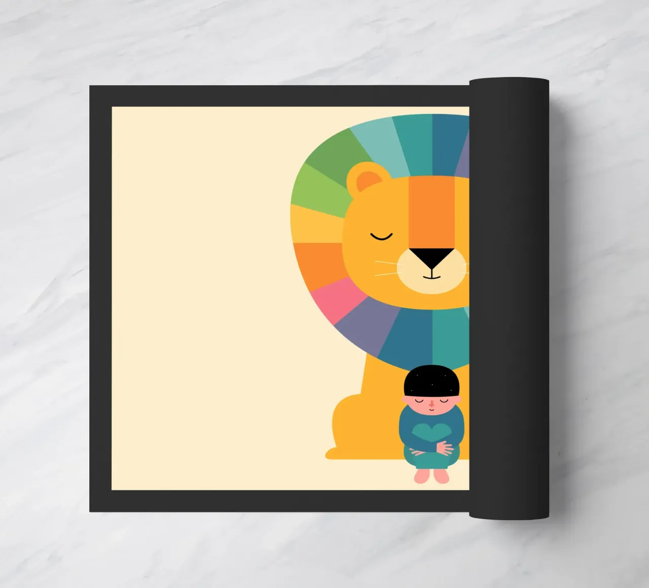 Moed deurmat van Andy Westface