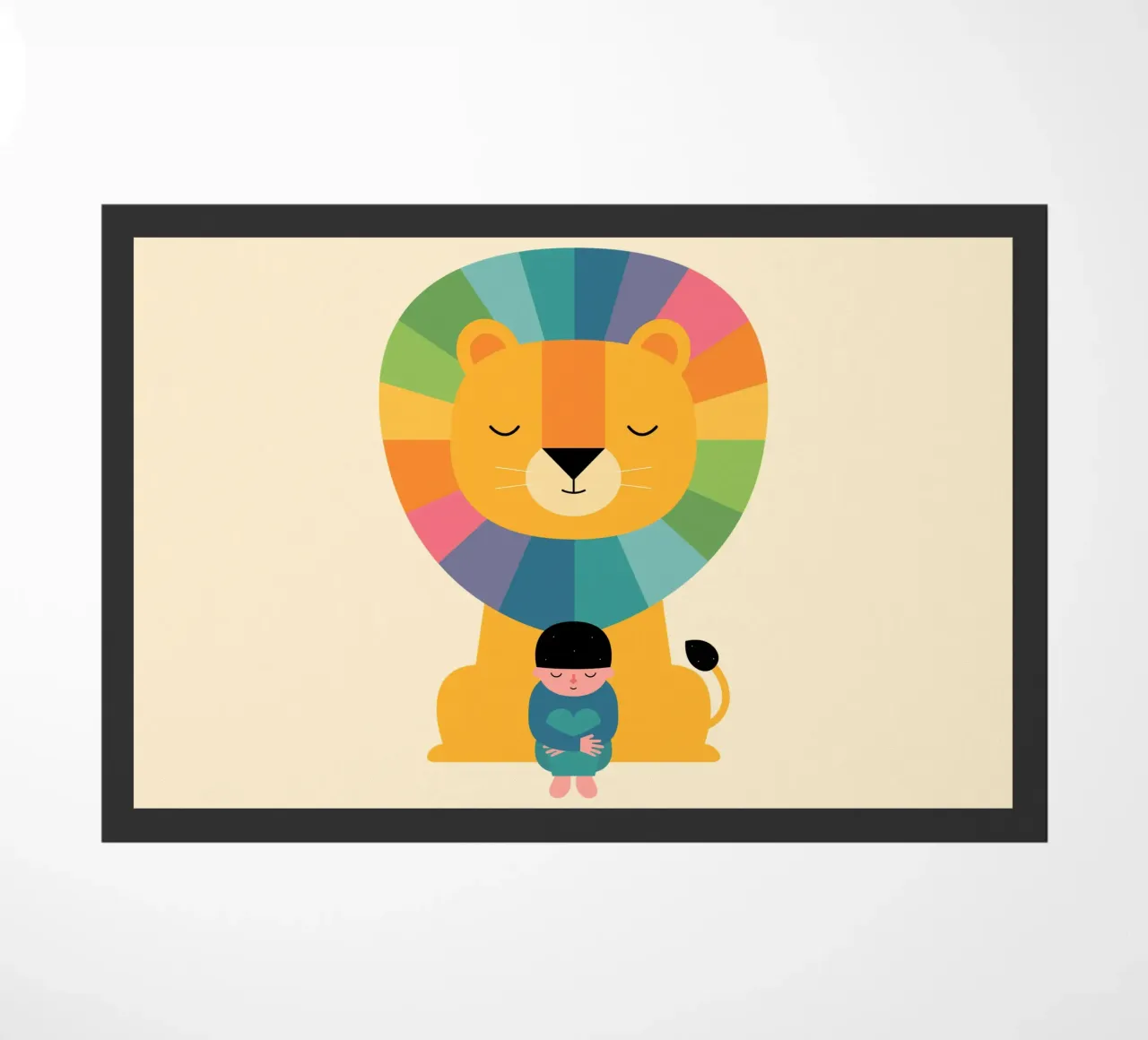 Moed deurmat van Andy Westface