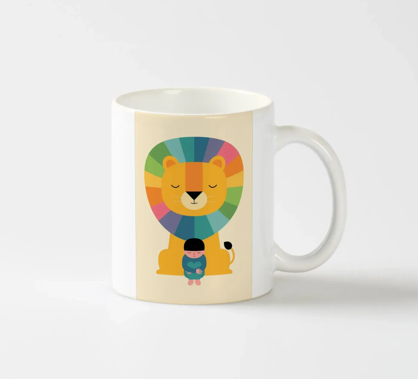 Courage ceramic mug by Andy Westface