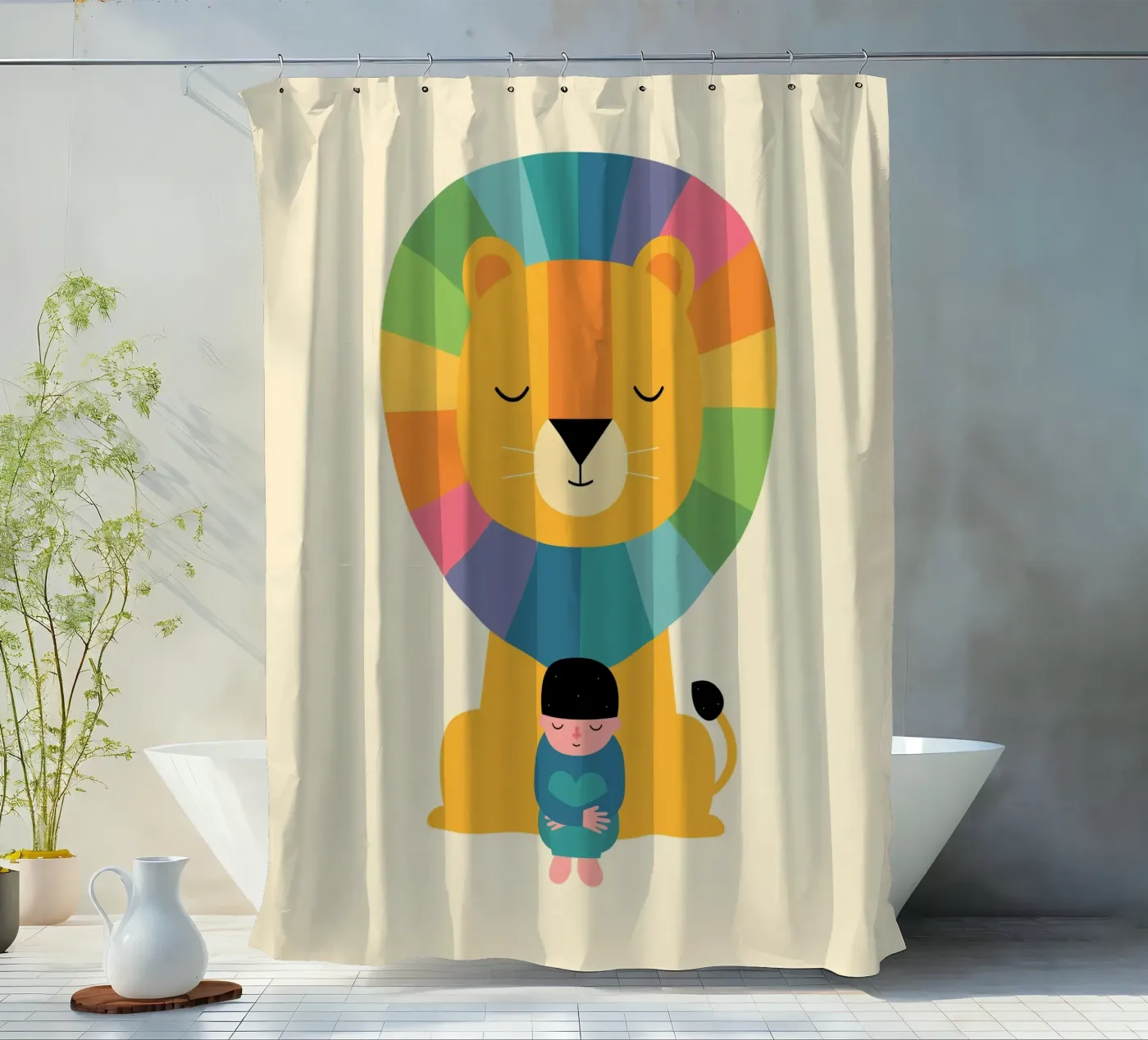 Courage Duschvorhang von Andy Westface