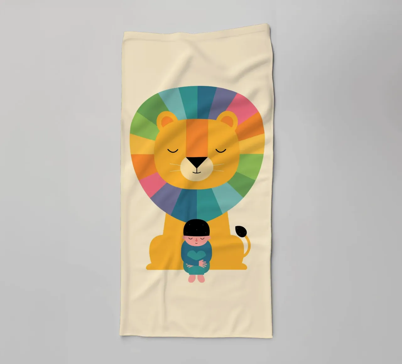 Moed badhanddoek van Andy Westface