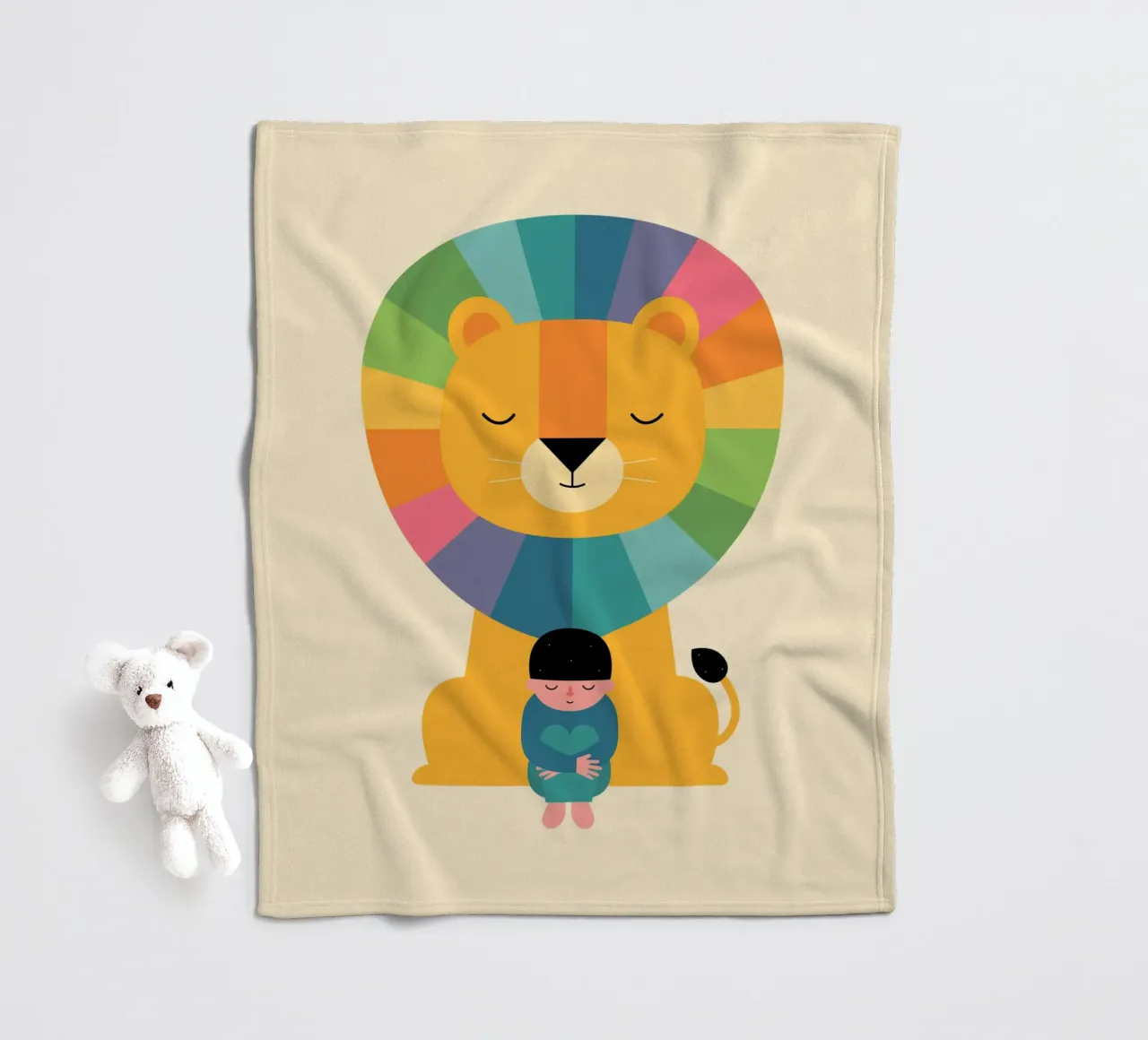 Moed fleecedeken van Andy Westface