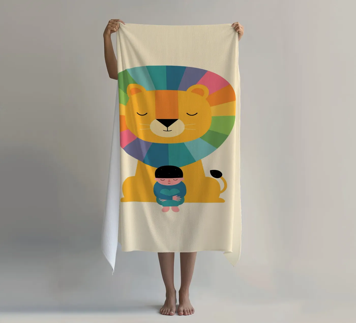 Moed strandhanddoek van Andy Westface