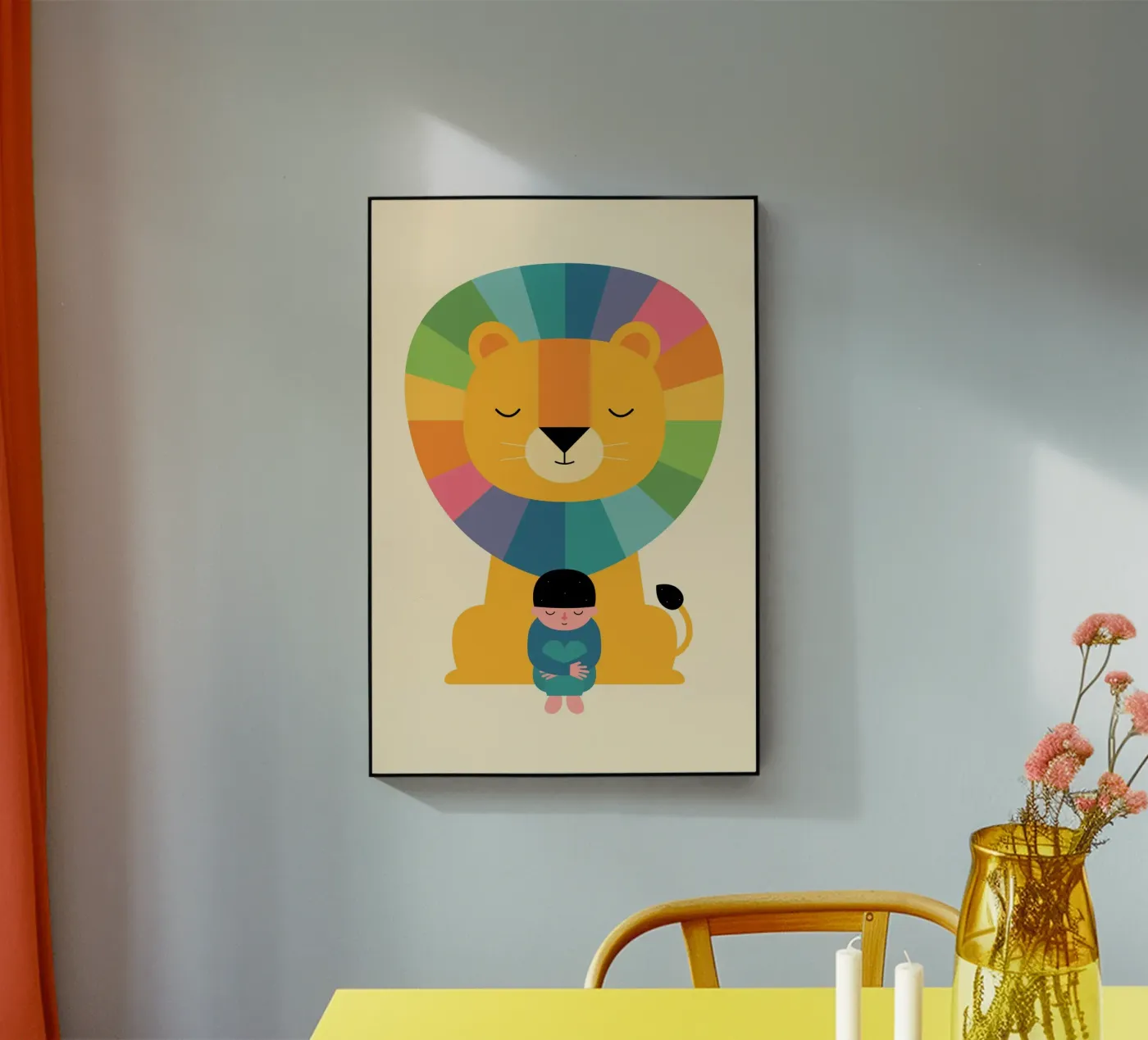 Moed acryl van Andy Westface