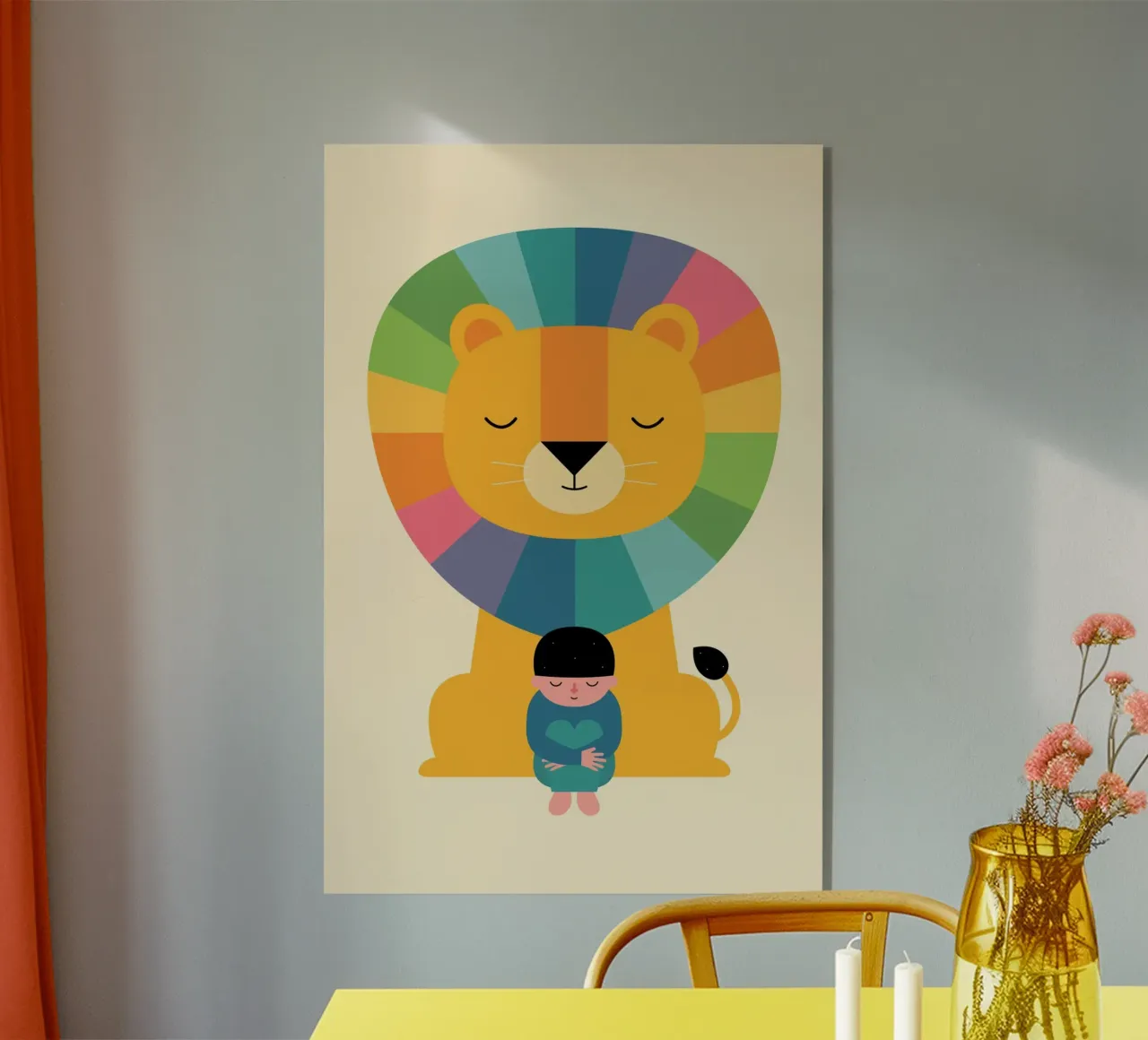 Moed acryl van Andy Westface