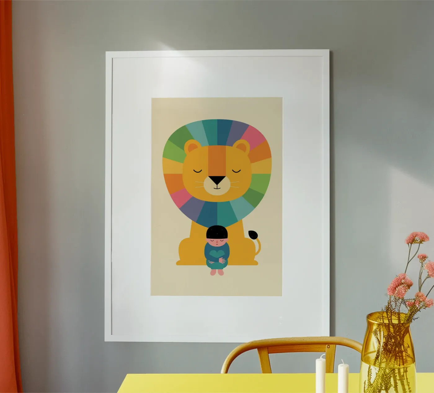 Courage poster van Andy Westface