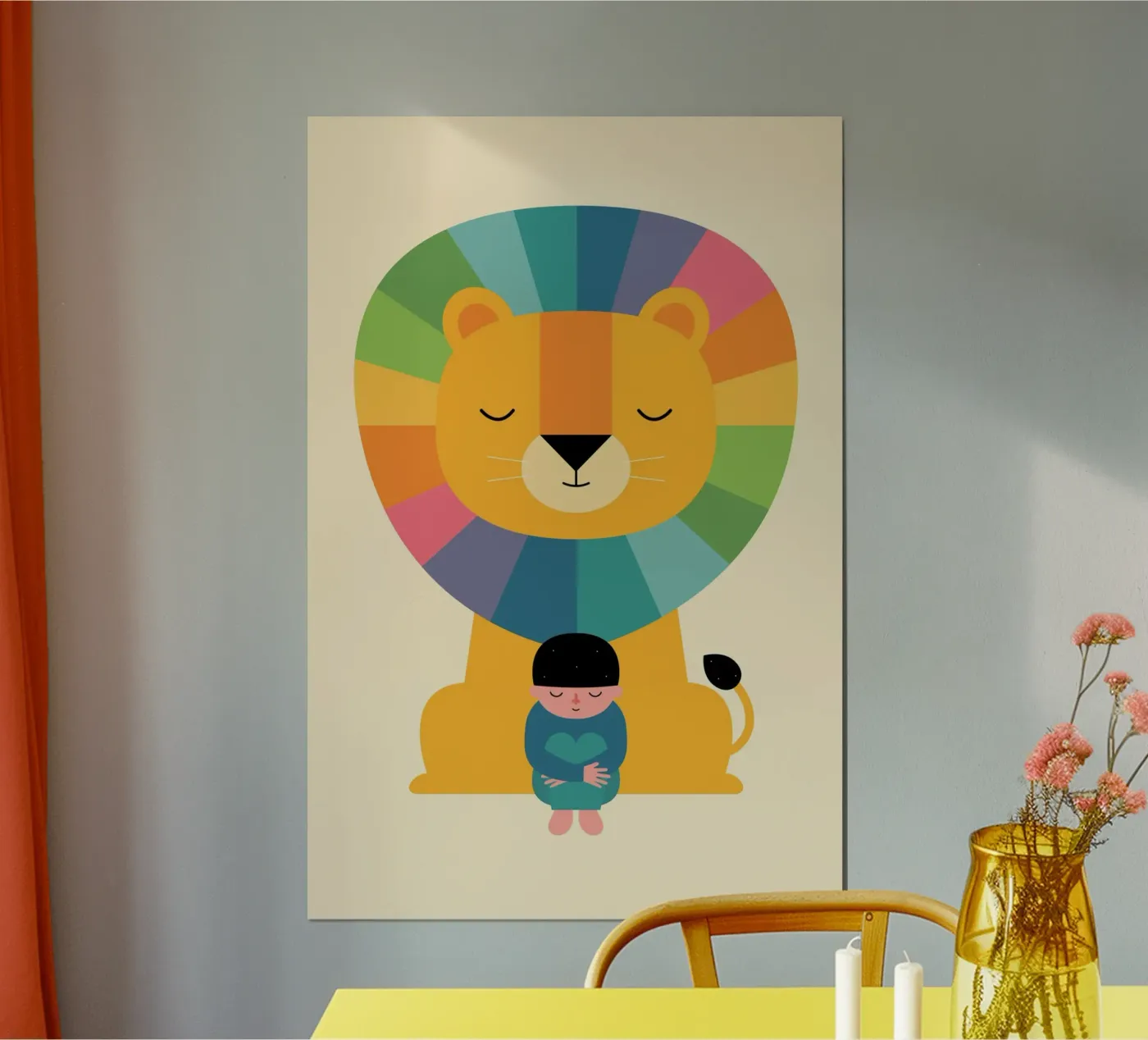 Courage poster van Andy Westface