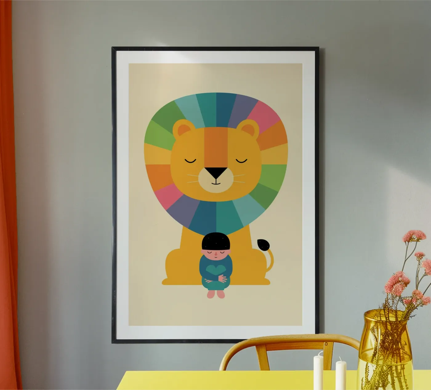 Courage poster van Andy Westface