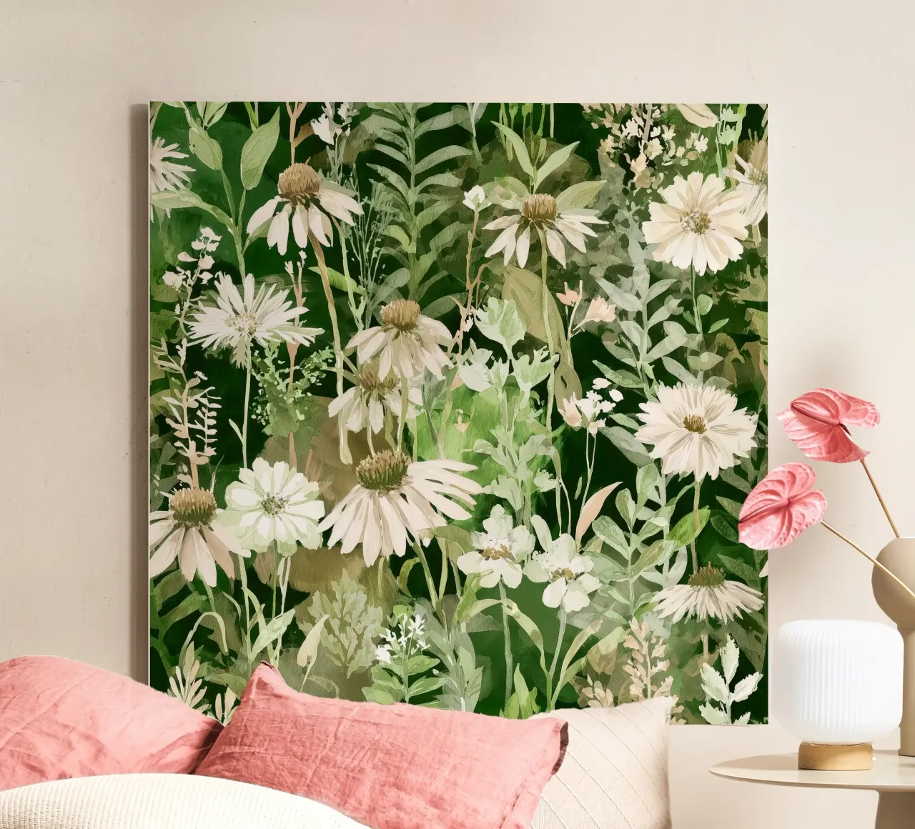 Sunburst Coreopsis canvas with Floater frame by Sophia Calder Studio