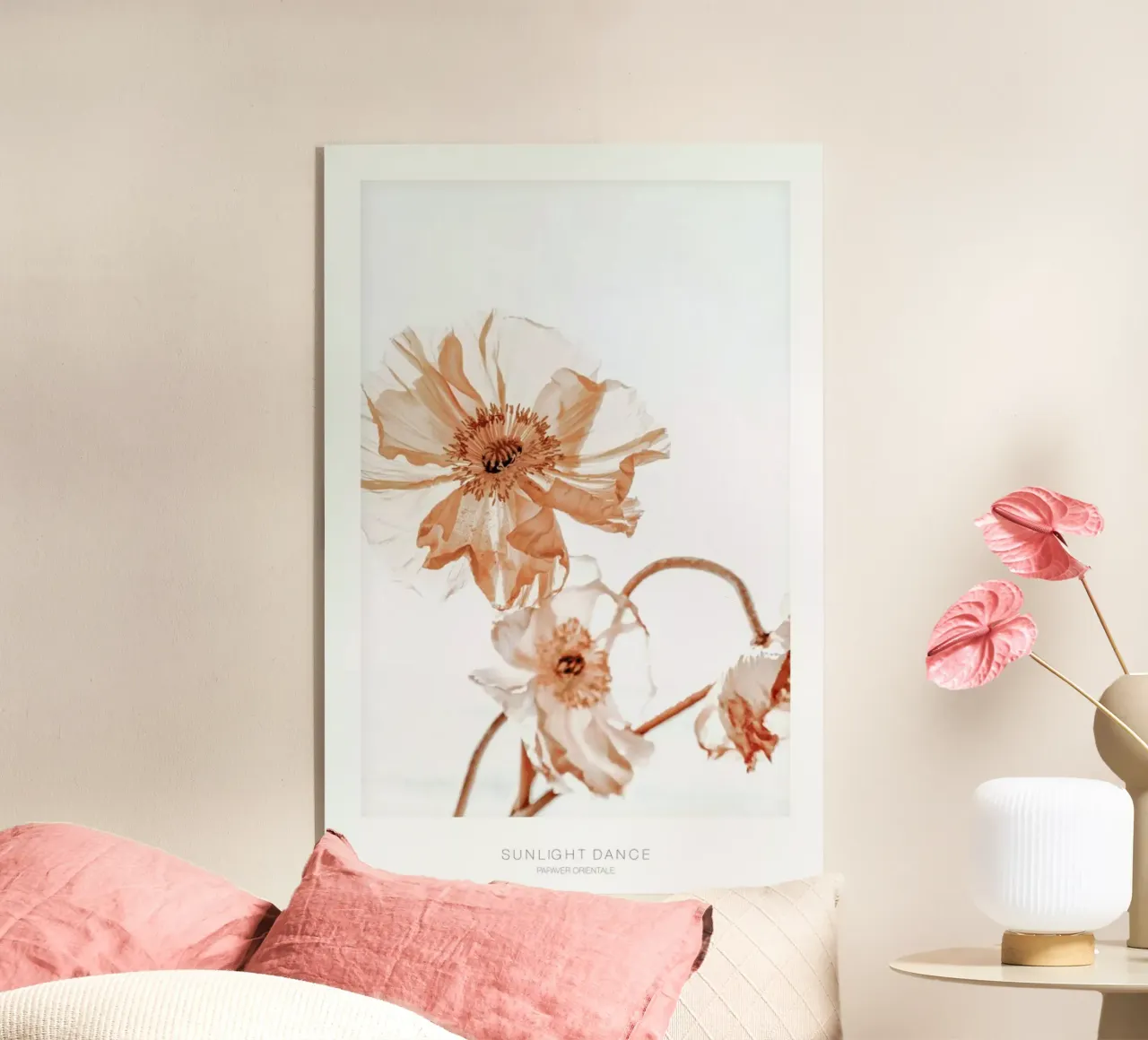 Sunlight Dance Papaver - Mohnblumen im Sonnenlicht plexiglass da Monika Strigel