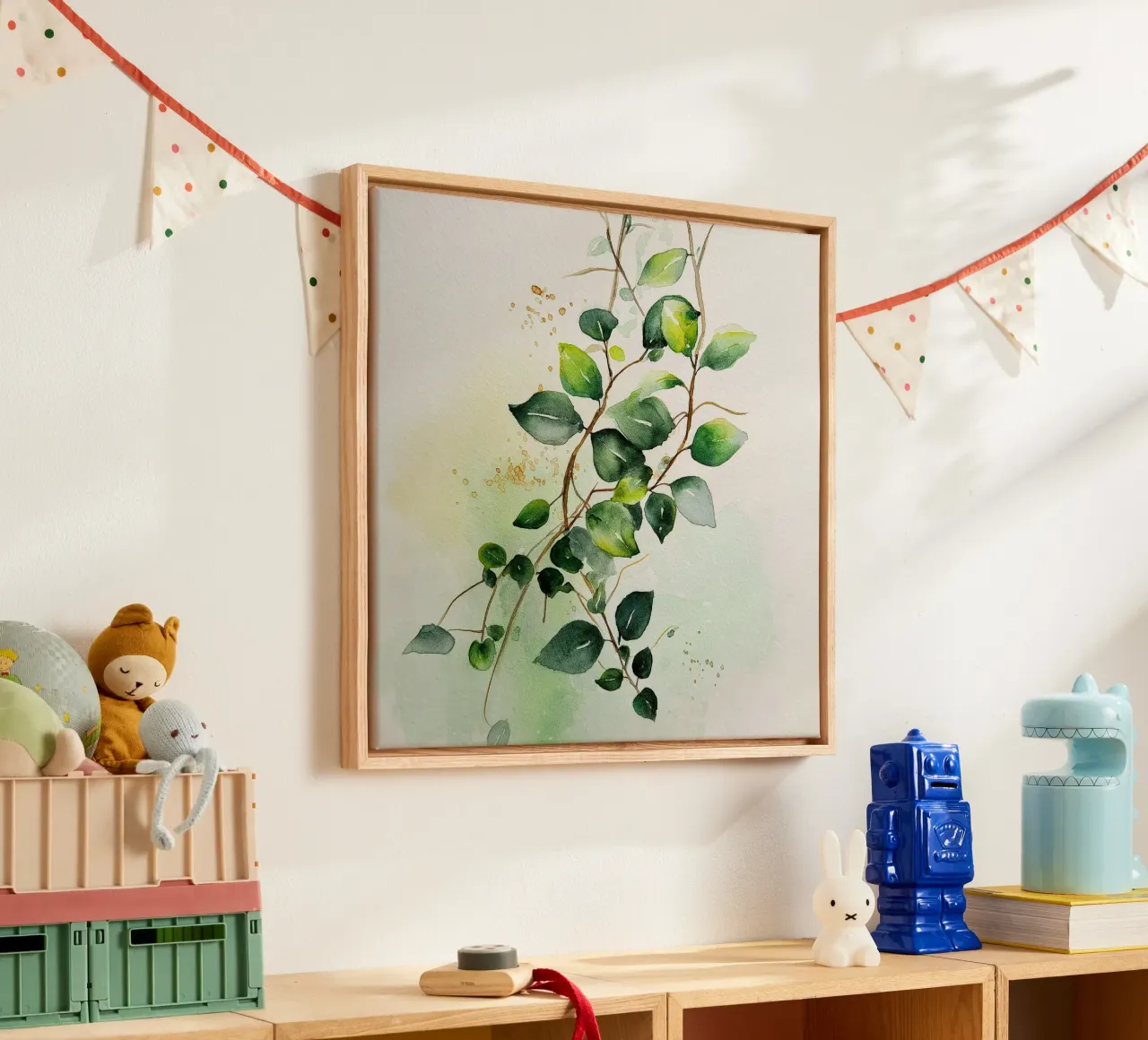 Vite errante tela con Cornice a cassetta da Sophia Calder Studio