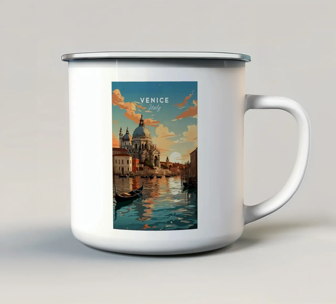 Venezia Italia II tazza in smalto da Alexandra Peack