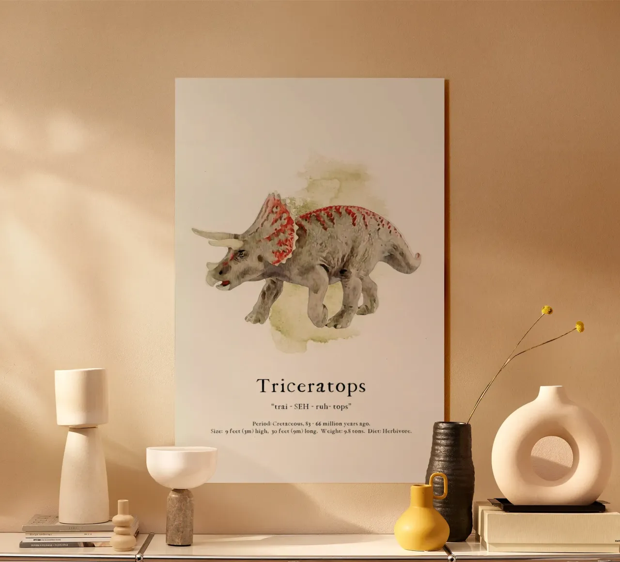 Triceratops plexiglass da Lila & Lola